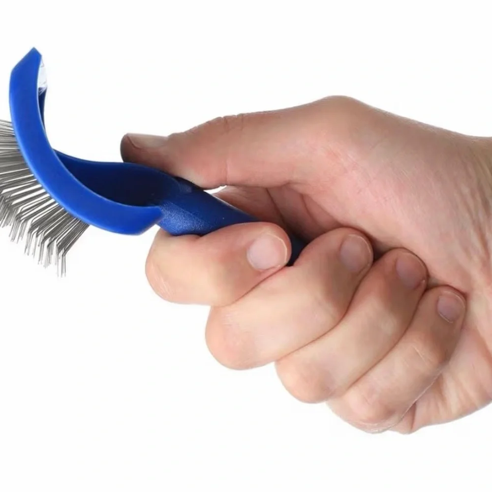 NEW Show Tech Tuffer Tangles Slicker Brush Dog Grooming Angled Pins Dematting